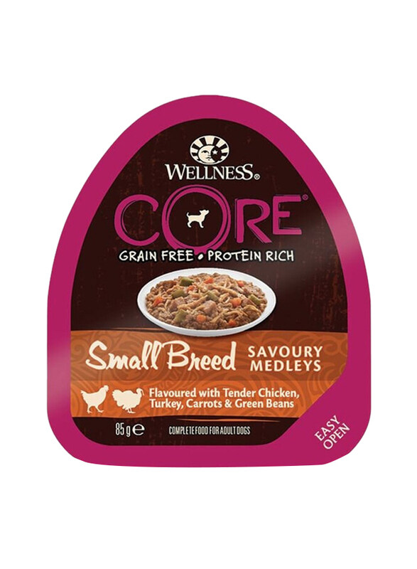 

Wellness Core Dog Small Breed Savmed Tender Chicken & Turkey Dog Wet Food, 85g