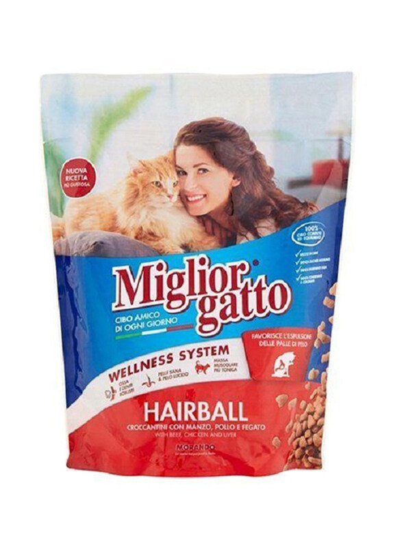 

Miglior Gatto Croquettes Hairball Beef Chicken & Liver Cat Dry Food, 800g