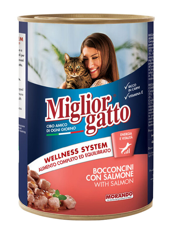 

Miglior Gatto Chunks with Salmon Cat Wet Food, 405g