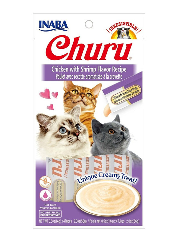 

Inaba Churu Chicken with Shrimp Flavour Recipe Cat Wet Food, 56g