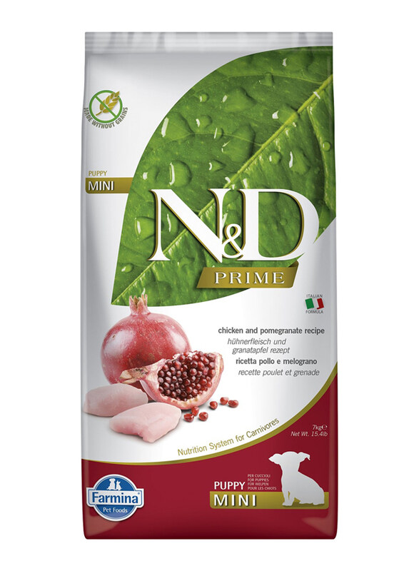 

Farmina N&D Prime Chicken & Pomegranate Puppy Mini Dog Dry Food, 2.5Kg