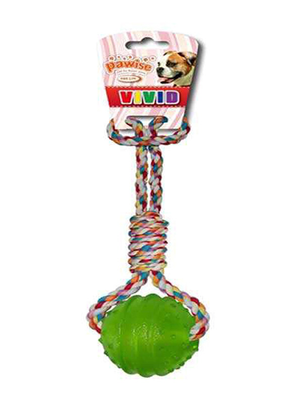 

Pawise TPR Ball with Rope Handle, Assorted