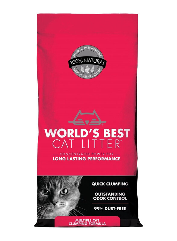 

World's Best Cat Litter Multiple Cat Clumping Formula, 8 Lbs, Pink