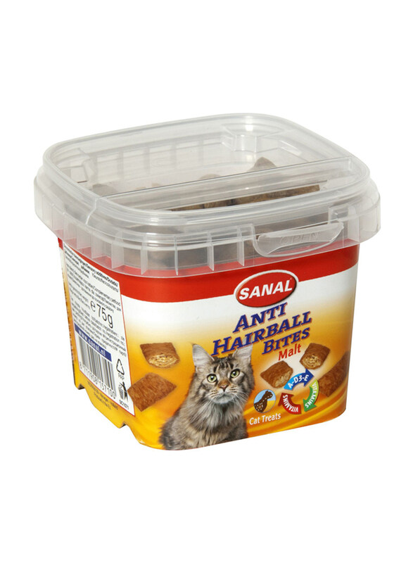 

Sanal Anti-Hairball Bites Malt Cat Dry Food, 75g