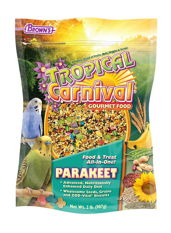 

Brown's Tropical Carnival Gourmet Parakeet Birds Dry Food, 907g