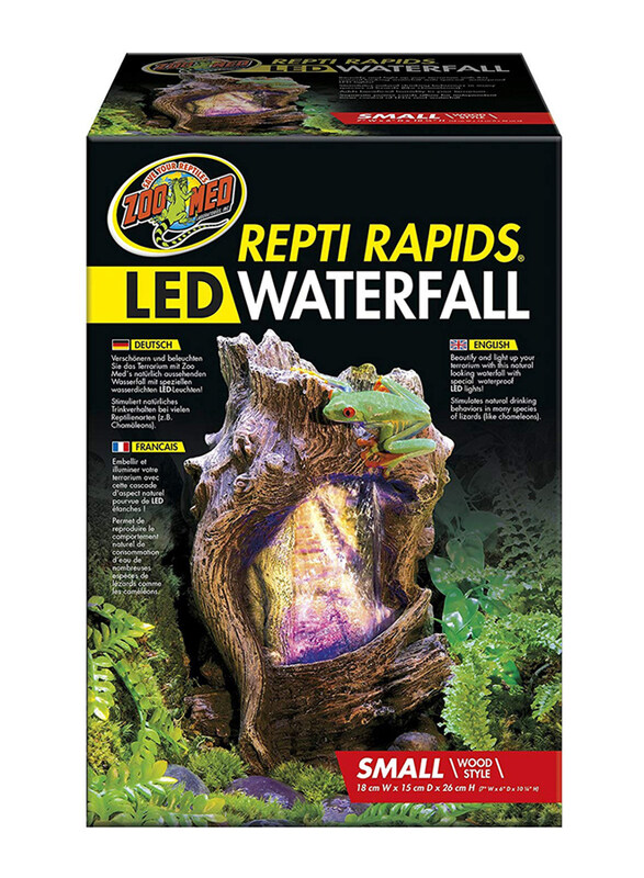 

Zoomed Repti Rapids LED Waterfall Wood, Small, Multicolour
