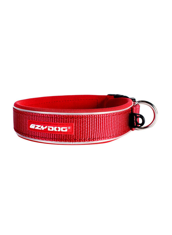 

Ezydog Neo Classic Red Dog Collar, Small, Red