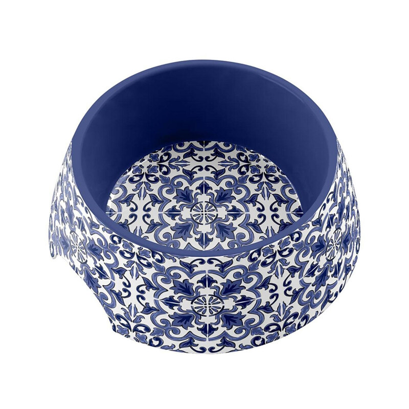 

TarHong Canyon Clay Pet Bowl, Melamine, Medium, 7.1 x 2.8-inch, 2.5 Cups, Indigo