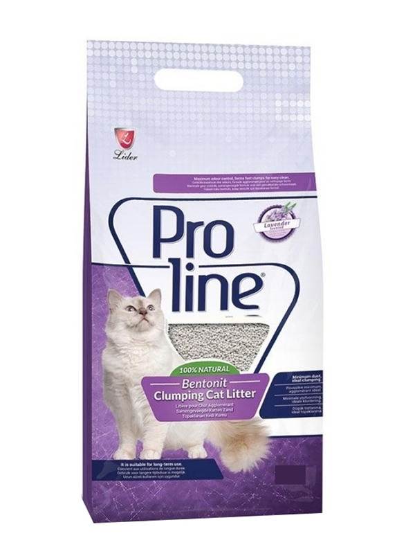 

Lider Proline Bentonite Lavender Cat Litter, 5L, White