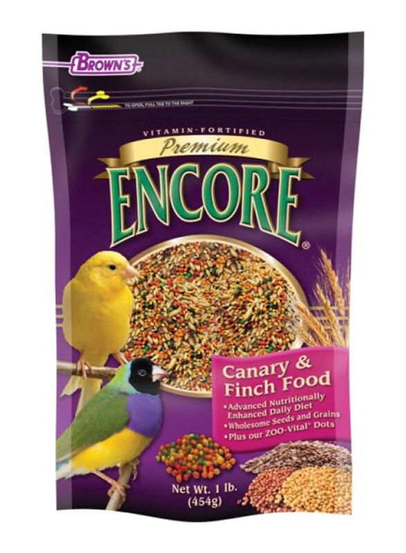 

Brown's Encore Premium Canary & Finch Birds Dry Food, 454g