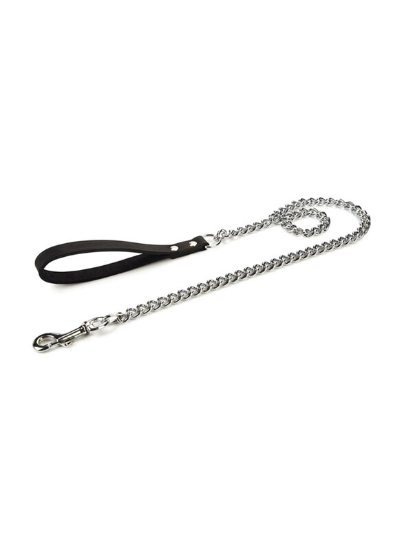 

Beeztees Dog Leash, 3 x 120cm, Black/Chrome