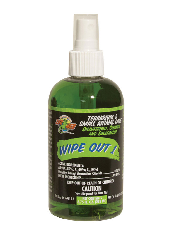 

Zoomed Terrarium Cleaner Disinfectant Wipe Out, 8.75oz, Multicolour