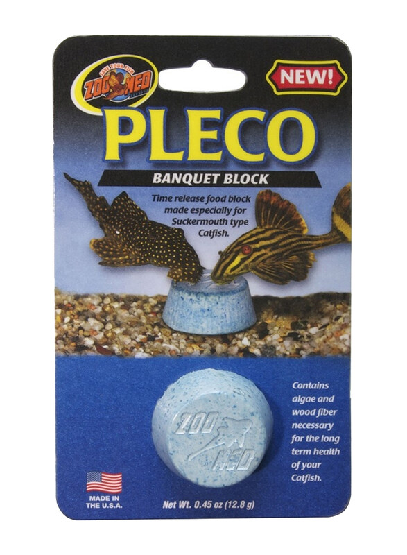 

Zoomed Pleco Banquet Block Fish Dry Food, 45oz