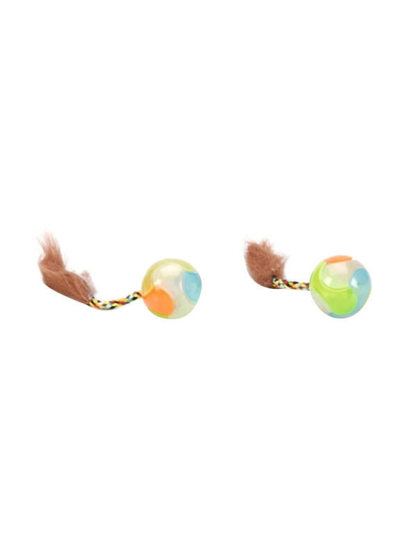 

Beeztees Plastic Glow Ball for Cats, 2 Pieces, Assorted Colour