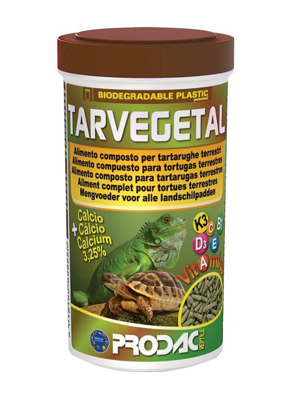

Prodac Tar Vegetal Tortoise and Reptile Dry Food, 60g