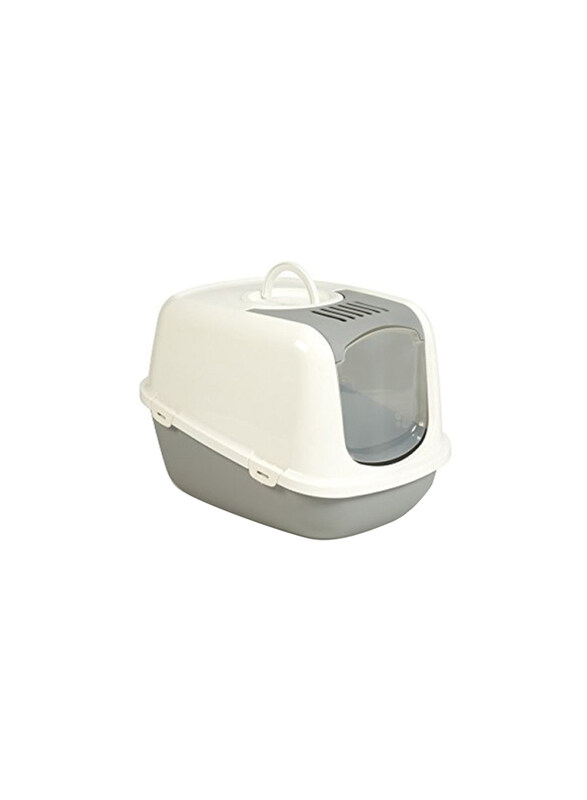 

Beeztees Cat Litter Pan Nestor Jumbo, Grey/White