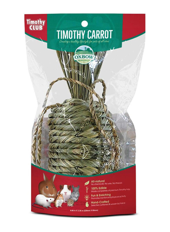 

Oxbow Animal Health Timothy Club Timothy Carrot Small Pets Dry Food, 1 Piece