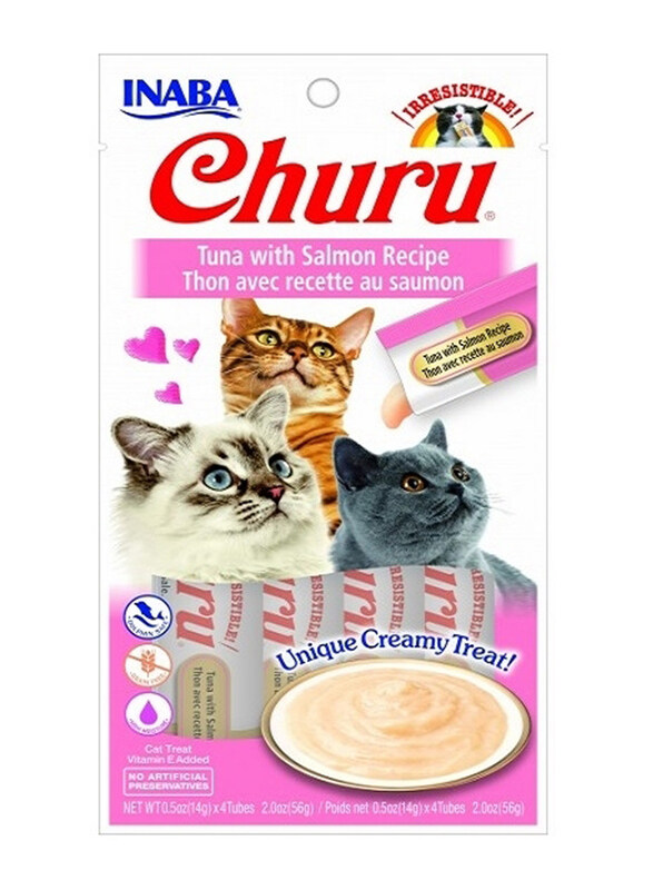 

Inaba Churu Tuna with Salmon Recipe Cat Wet Food, 56g