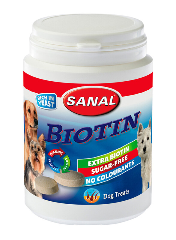 

Sanal Biotin Dog Treats Jar, 150g, Multicolour