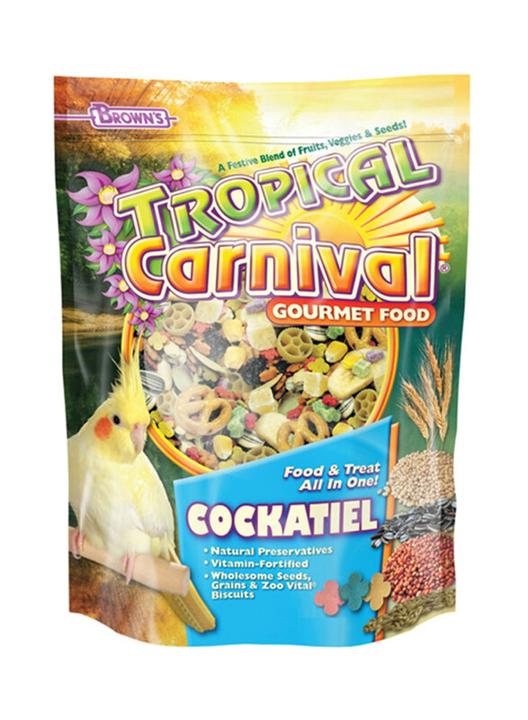 

Brown's Tropical Carnival Gourmet Cockatiel Birds Dry Food, 1.36Kg