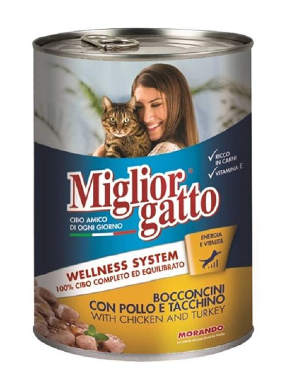

Miglior Gatto Chunks Chicken & Turkey Cat Wet Food, 405g