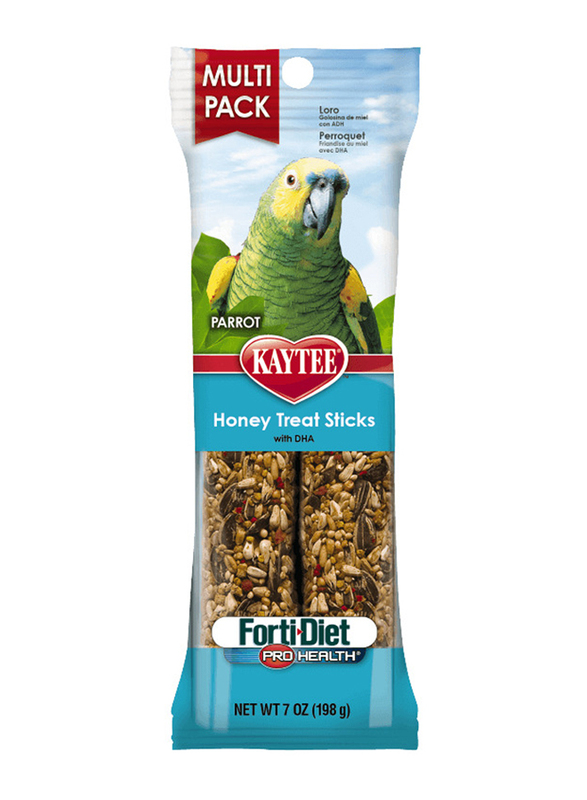 

Kaytee Forti Diet Pro Health Honey Stick Parrot Bird Dry Food, 7oz