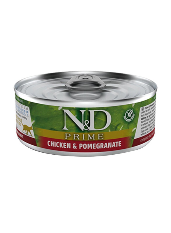 

Farmina N&D Prime Chicken & Pomegranate Cat Wet Food, 80g