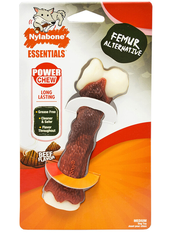 

Nylabone Nature Inspired Power Chew Dog Toy, Medium, Brown/White