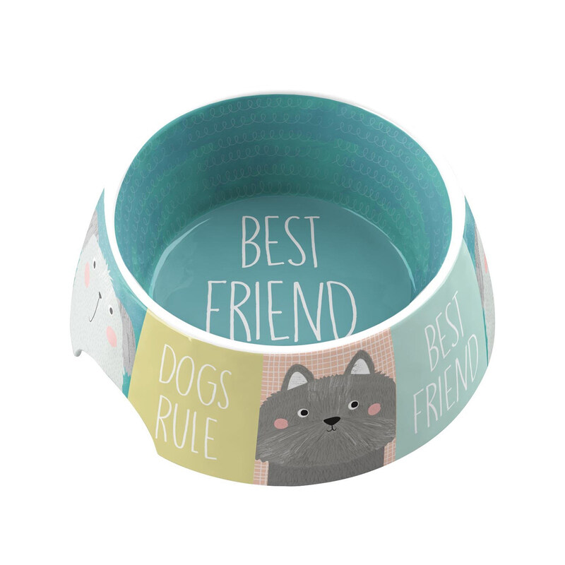 

TarHong Best Friends Forever Pet Bowl, Medium, 7.1 x 2.8-inch, 2.5 Cups