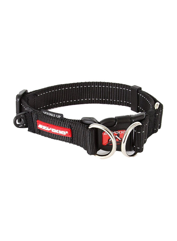 

Ezydog Double Up Dog Collar, Large, Black