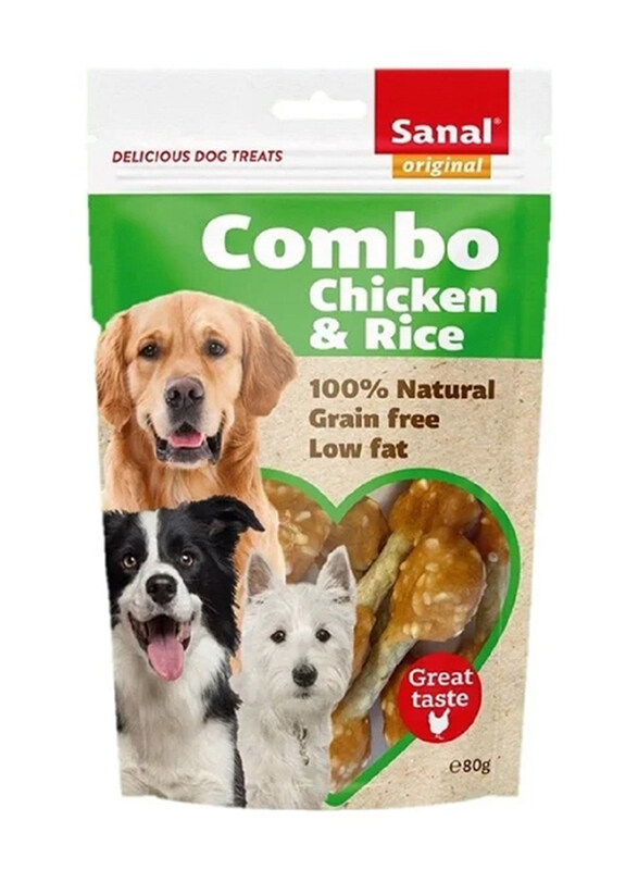 

Sanal Chicken & Rice Dog Dry Food, 80g