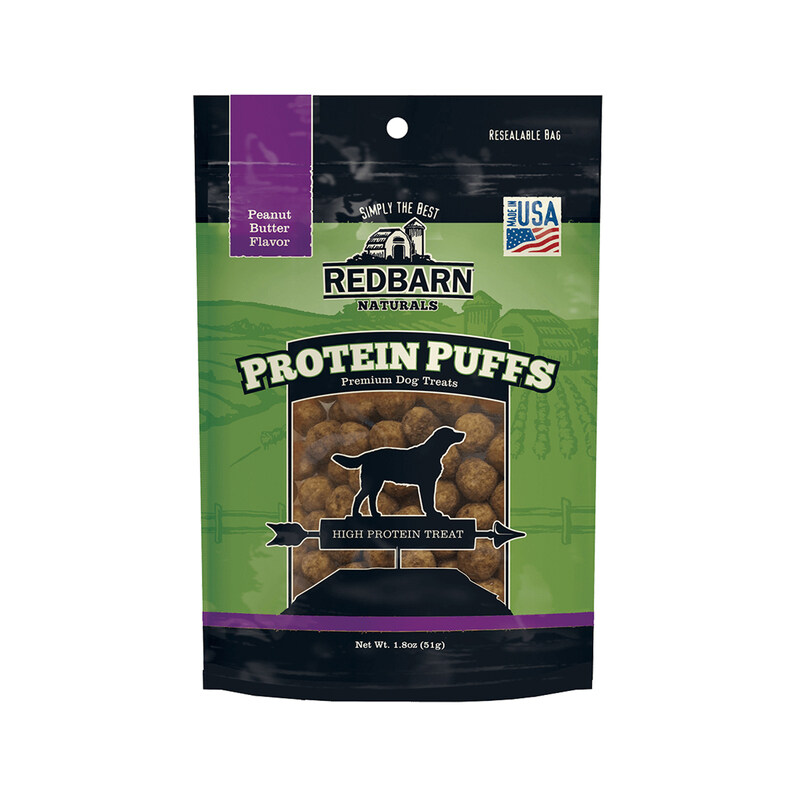 

Redbarn Dog Protein Puffs Peanut Butter Dogs Dry Food, 12 Count