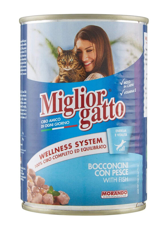 

Miglior Gatto Chunks with Fish Cat Wet Food, 405g