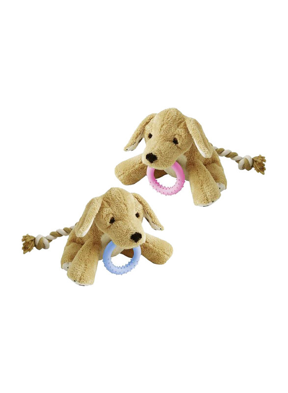 

Karlie 30cm Basti Puppy Toy & Teething Ring, Multicolour