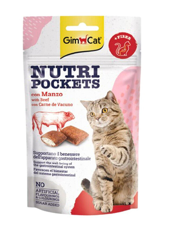 

Gimborn Gimcat Nutri Pockets Beef & Malt Cat Dry Food, 60g