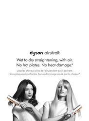 Dyson Airstrait Straightener HT01 Wet to Dry Hair Straightening, 1600W, Nickel/Copper