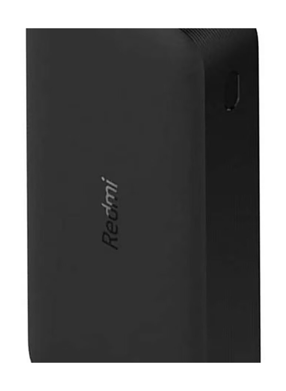 Xiaomi 20000mAh Fast Charging Power Bank with 2 USB Type-A, USB Type-C and Micro USB Input, Black