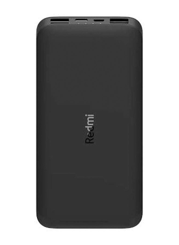 Xiaomi 10000mAh Redmi Fast Charging Power Bank, Micro-USB and USB-C Input, Black