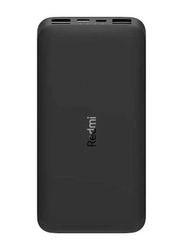 Xiaomi 10000mAh Redmi Fast Charging Power Bank, Micro-USB and USB-C Input, Black