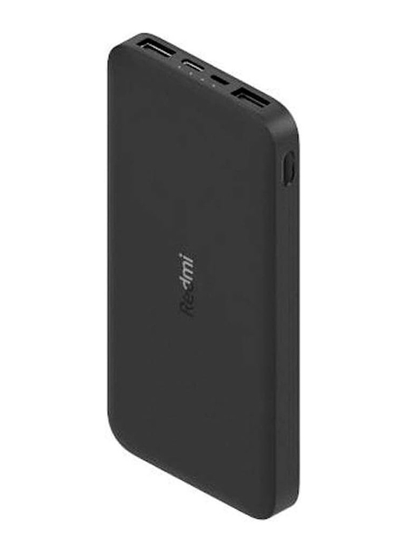 Xiaomi 10000mAh Redmi Fast Charging Power Bank, Micro-USB and USB-C Input, Black