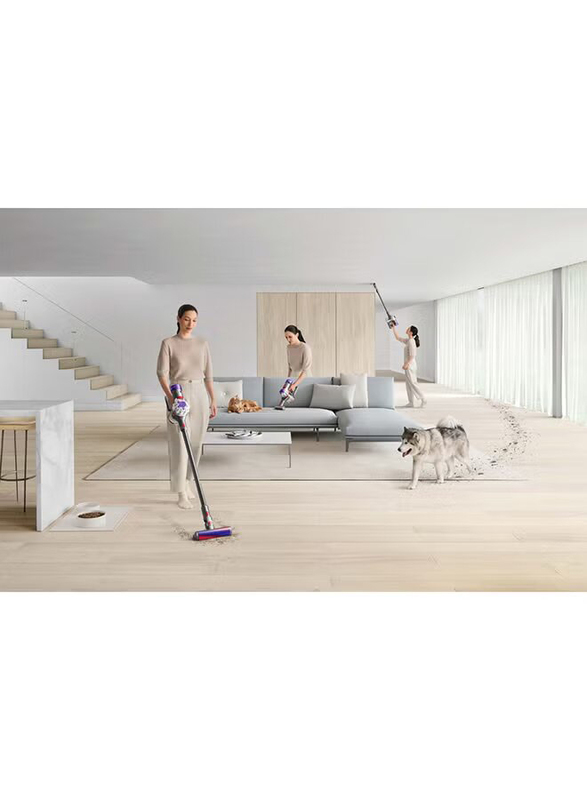 Dyson V8 Cordless Vacuum Cleaner, 425W, Silver/Nickel