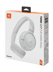 JBL Wireless Over-Ear Headphones, JBLT520BTWHTEU, White