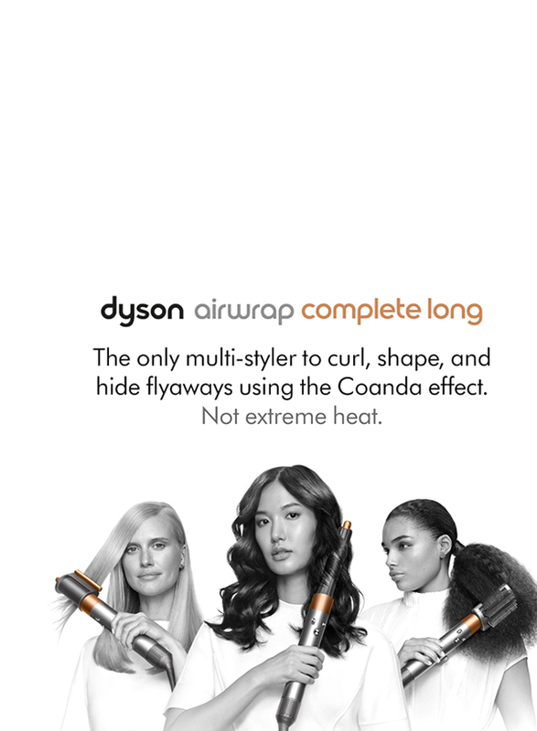 Dyson Airwrap Complete Long HS05 Multi Hair Styler, 1300W, Nickel/Copper