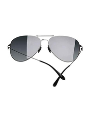 Xiaomi Mi Nexol Polarized Full-Rim Navigator Gunmetal Sunglasses Unisex, Black Lens, TYJ04TS, 60/14/150