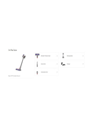 Dyson V8 Cordless Vacuum Cleaner, 425W, Silver/Nickel