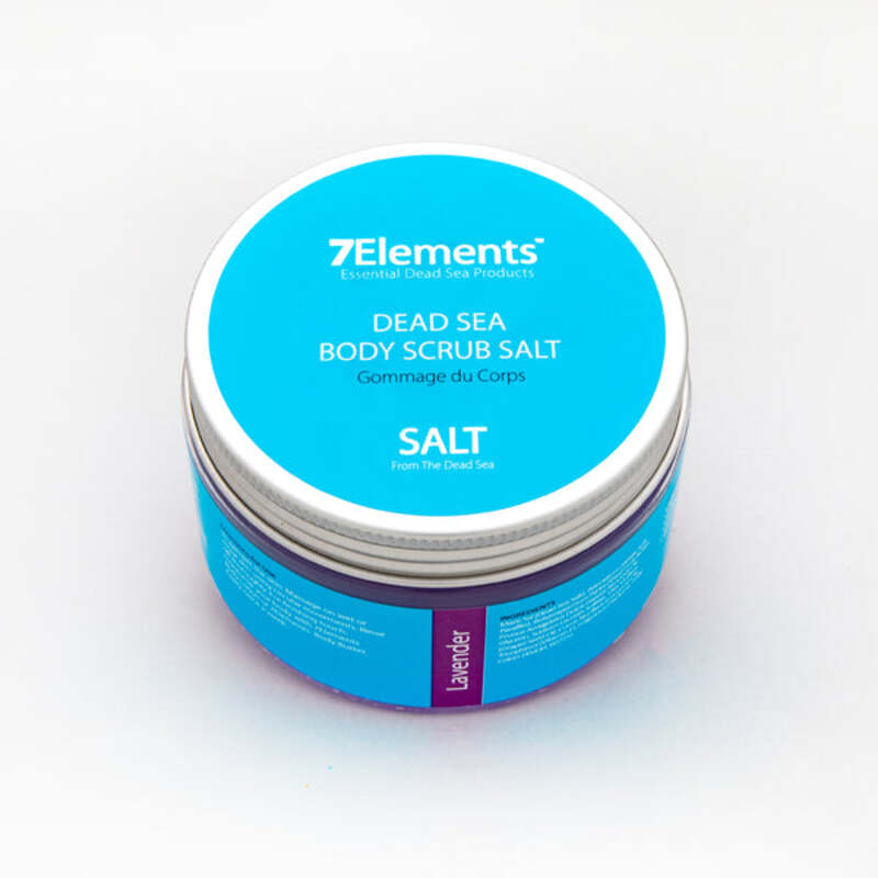 7Elements Dead Sea Body Scrub Salt 300g. (Lavender).