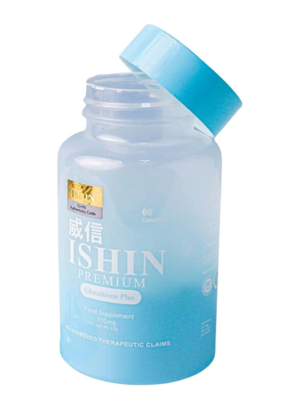 

Ishin Premium Glutathione + L-Cystine Whitening Capsule 700mg, 60 capsules