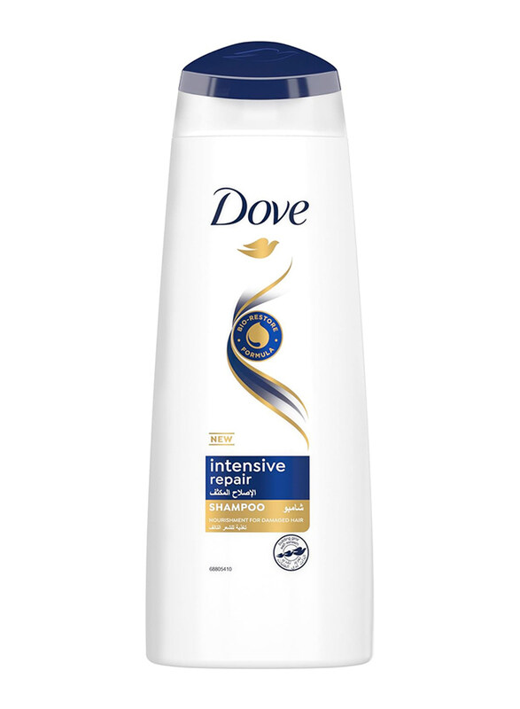 

Dove Shampoo for Damaged Hair Intensive Repair Nourishing Care for up to 100% Healthy Looking Hair, 200ml