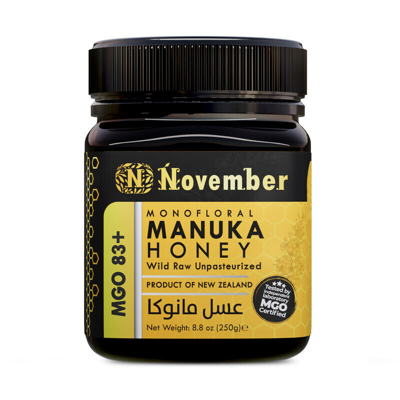 

November Manuka Honey Certified MGO 83+ New Zealand (250g)