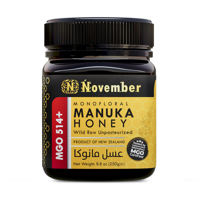 November Manuka Honey Certified MGO 514+ New Zealand (250g)